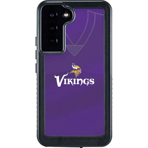 NFL Minnesota Vikings Team Jersey Galaxy S24 Plus Waterproof Case